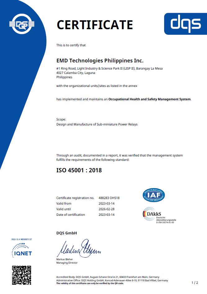ISO 45001 Certification